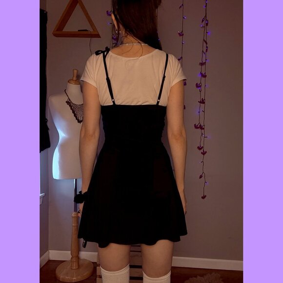 🦋 As U Wish Black Dress - 90s Style Dress - Picture 2 of 5